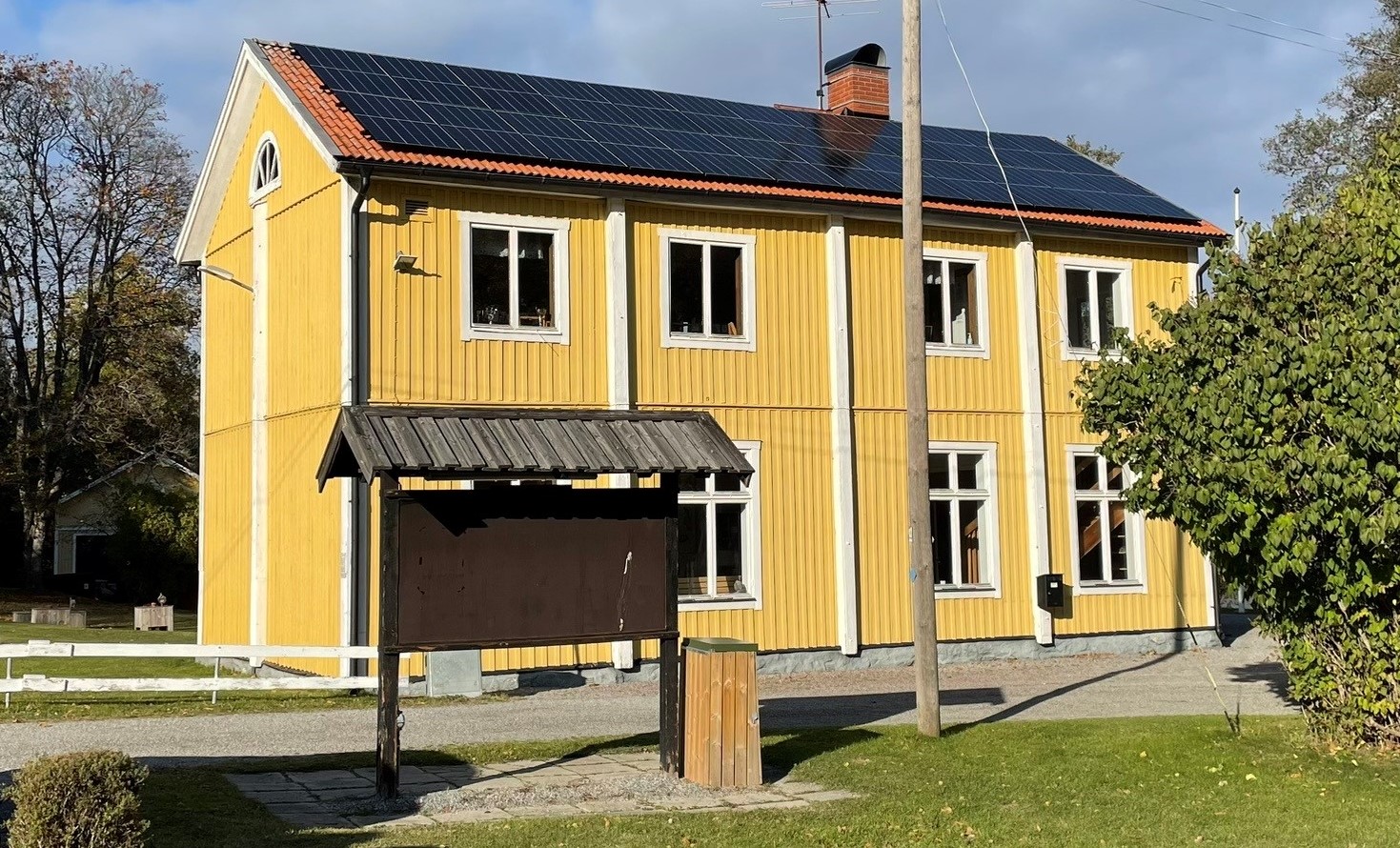 image: Solceller på klubbstugan i drift