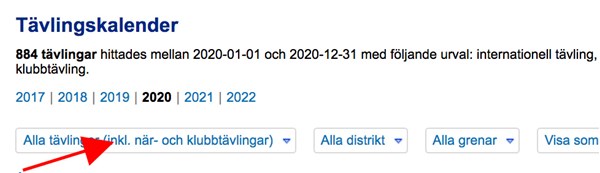 Så här hittar du närtävlingarna